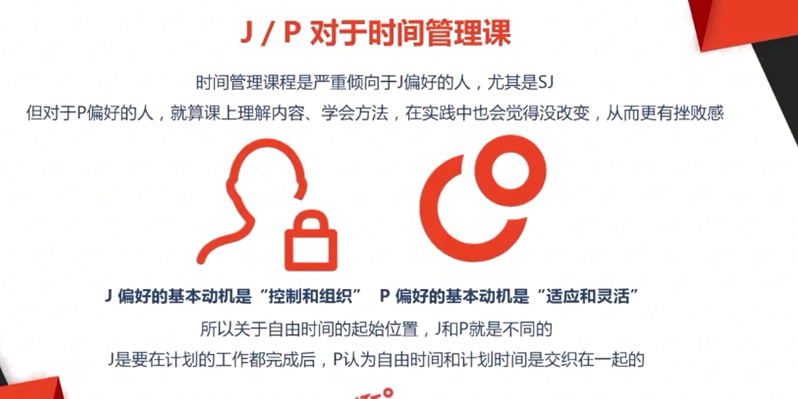 J/P 對(duì)于時(shí)間管理課